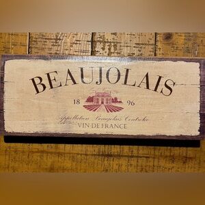 Beaujolais Wine Sign Decor
